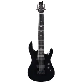 Artist Indominus8 Black 8 String Electric Guitar w/ Humbuckers