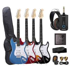 Artist AS1 Electric Guitar w/ Accessories, Nux MP3 & Headphones