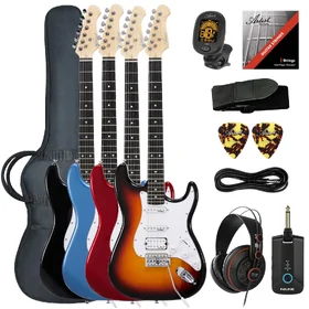 Artist AS1 Electric Guitar w/ Accessories, Nux MP3 & Headphones