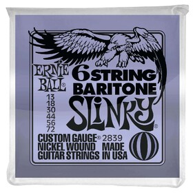 Ernie Ball 2839 13-72 Slinky 29 5/8 Scale Baritone Guitar Strings 