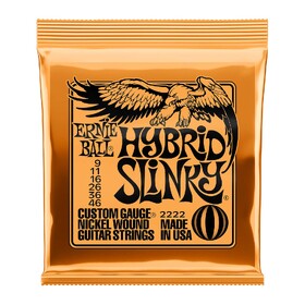 Ernie Ball 2222 9-46 Electric Guitar Strings Hybrid Slinky