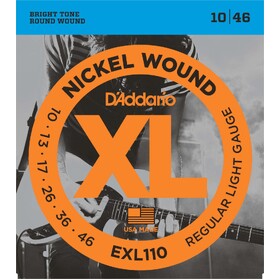 D'Addario EXL110 10-46 Electric Guitar Strings Light