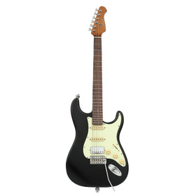 Artist AS72 Black Electric Guitar w/ Hand-Made Pickups