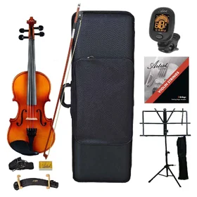 Artist SVN44 Solid Wood Student Violin Package 4/4 Ultimate Pack
