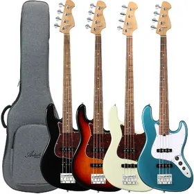 Artist AJBDLX Deluxe Bass Guitar & Padded Bag
