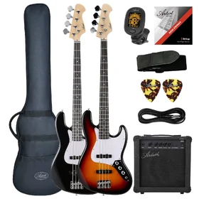 Artist AJB Bass Guitar w/ Accessories & Amp