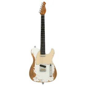 Artist AT53V2 White Aged Electric Guitar w/ Hot Single Coil Pickups