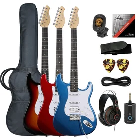 Artist AS1 Electric Guitar w/ Accessories, Nux MP3 & Headphones