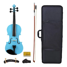 Customer Returned Artist SVN44 Blue Student Violin Package 4/4 Size - Full Size