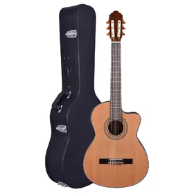Customer Returned Artist HG39303CEQ Solid Cedar Top Classical Guitar w/ Pickup & Case