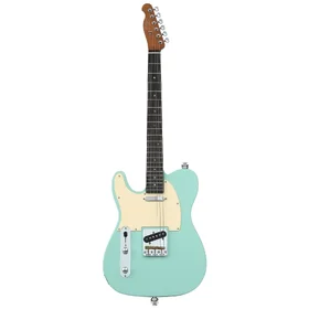 Customer Returned Artist AT53 Left-Handed Vintage Green Electric Guitar w/ Hand Made Pickups