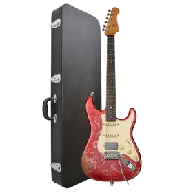 Customer Returned Artist AS72 Red Paisley Relic Electric Guitar & Black Case