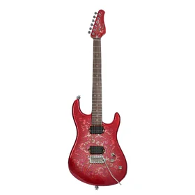 Customer Returned Artist SKYLER Red Paisley Electric Guitar w/ Hand-Made Pickups