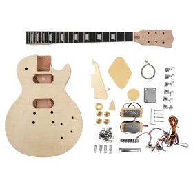 Customer Returned Artist APFDIY Flame Top Do It Yourself Electric Guitar Kit