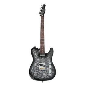 Customer Returned Artist AT73 Black Paisley Burst Electric Guitar w/ Hand Made Pickups