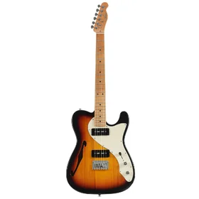 Customer Returned Artist AT69 Semi-Hollow Sunburst Electric Guitar w/ P90 Pickups