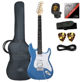 Customer Returned Artist AS1 Metallic Blue Electric Guitar w/HSS Pickups & Accessories