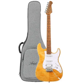 Customer Returned Artist AS30 Natural Flame Electric Guitar w/ HSS Pickups & Padded Bag