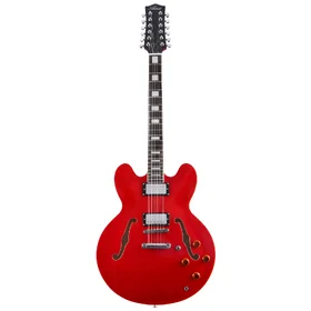 Customer Returned Artist Cherry12 12 String Semi-Hollow Electric Guitar w/ Humbucker Pickups