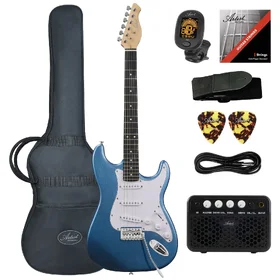 Customer Returned Artist ASP Blue Electric Guitar w/ Accessories & Amp