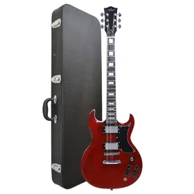 Customer Returned Artist AG100 Red Electric Guitar w/ Bullbucker Pickups & Black Case