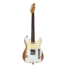 Customer Returned Artist AT53 White Aged Electric Guitar w/ Hand Made Pickups