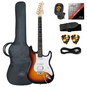Customer Returned Artist AS1 Vintage Burst Electric Guitar w/HSS Pickups & Accessories