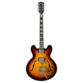 Customer Returned Artist Brownburst58TRM Semi-Hollow Electric Guitar w/ Tremolo