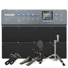 Customer Returned NUX DP2000 Professional Percussion Pad w/ External Footswitches & Stand