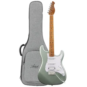 Customer Returned Artist AS20V2 Metallic Green Electric Guitar w/ HSS Pickups & Padded Bag