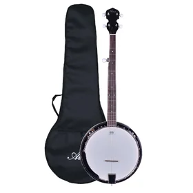 Customer Returned Artist BJ01 5 String 24 Bracket Bluegrass Banjo w/ Geared 5th Tuner