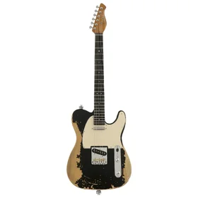 Customer Returned Artist AT53V2 Black Aged Electric Guitar w/ Hot Single Coil Pickups