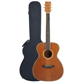 Customer Returned Artist OMC600SNV2 Handbuilt Solid Wood Acoustic Electric Guitar & Hard Case