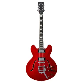 Damaged Artist Cherry58TRM Semi-Hollow Electric Guitar w/ Tremolo