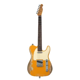 Customer Returned Artist AT53 Mustard Aged Electric Guitar w/ Hand Made Pickups