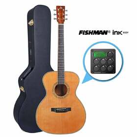 Customer Returned Artist OMC500IB Solid Wood Acoustic with Fishman Ink with Body Sensor