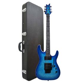 Customer Returned Artist GNOSIS6FR Blue Cloud Electric + Floyd Rose w/ Black Case