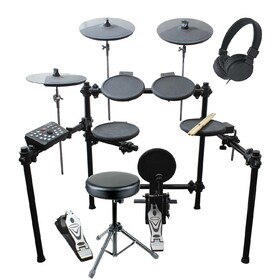 Customer Returned Artist EDK260 Electric 8 Piece Electronic Drum Kit +Stool +Headphones