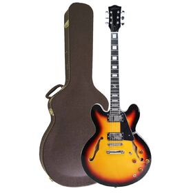 Customer Returned Artist Brownburst58 X Semi Hollow Electric w/ Hard Case