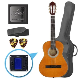 Factory 2nd Artist CL34 - 3/4 Size Classical Nylon String Guitar Pack - Amber