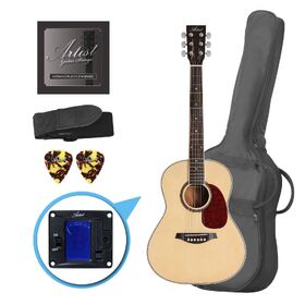 Factory 2nd Artist LSP34 Natural 3/4 Size Beginner Acoustic Guitar Pack