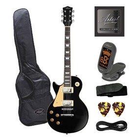 Customer Returned Artist LP60BKL Left Handed Black Electric Guitar