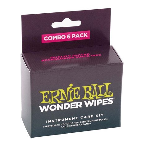 ernie ball wipes pack wonder guitar care combo multi